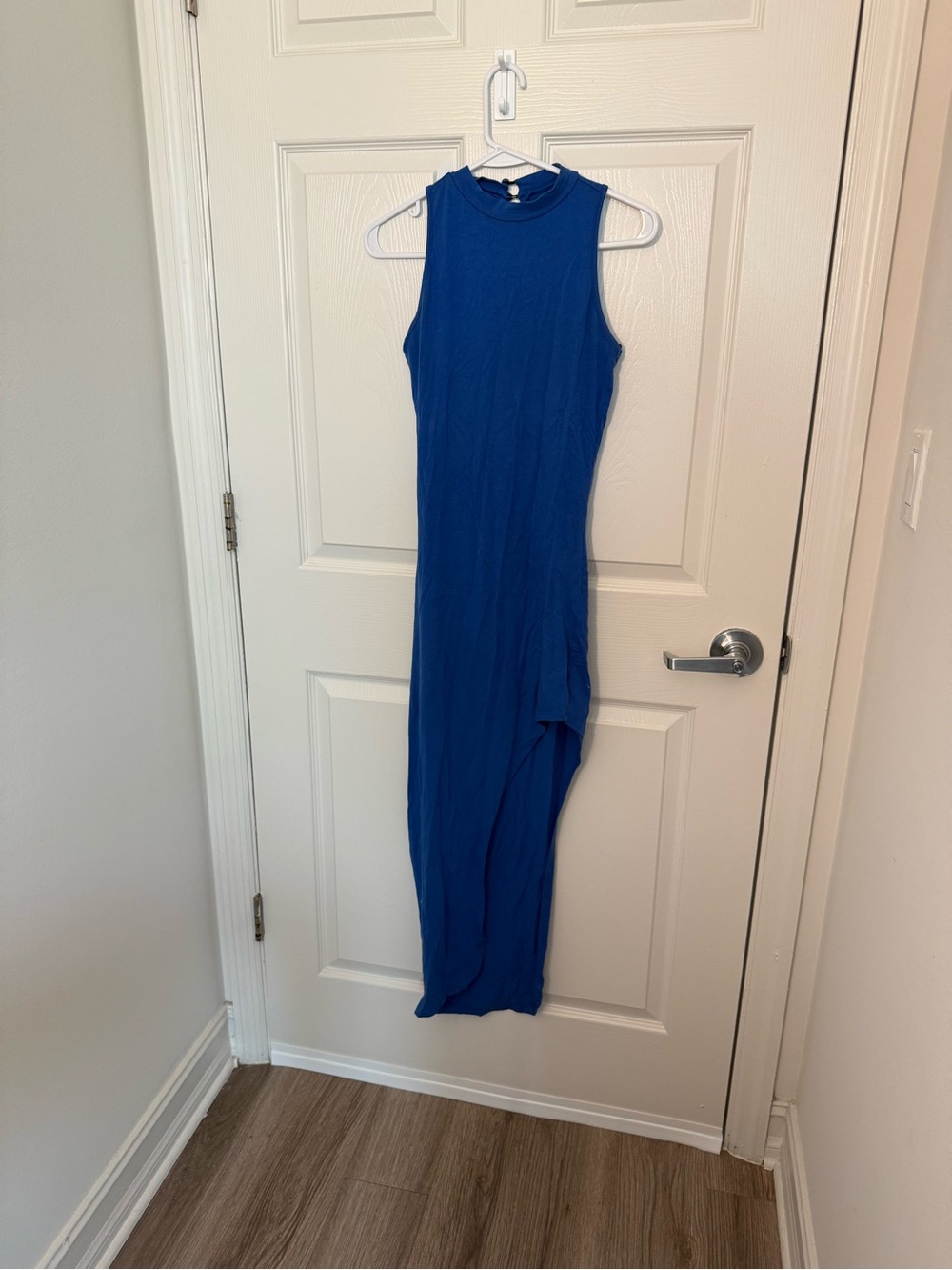 Material Girl Sleeveless Stretchy Blue Dress - Small